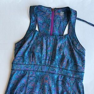Title Nine Blue Purple Performance Outdoor Pickle Ball Golf‎ Racerback Dress 8